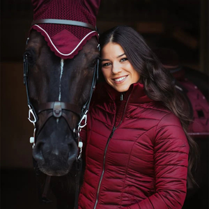 Chaqueta de equitación ligera y transpirable para mujer, abrigo ecuestre elegante de tela elástica impermeable diseñado para una chaqueta cómoda - Product Image 2