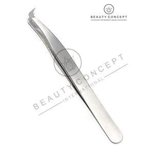 Pinzas de pestañas de acero inoxidable acabado mate alta calidad venta al por mayor servicio OEM mejor proveedor por Beauty Concept International - Product Image 6