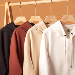 Alta calidad 400g 100% algodón Silver Fox Fleece Lined Unisex Sudaderas con capucha de gran tamaño para hombres y mujeres - Product Image 1