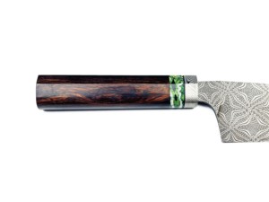 Vente en gros Personnalisé Qualité supérieure OEM ODM Service Couteau de chef en acier Damas forgé Design avec couteau de cuisine Desert Ironwood - Product Image 3