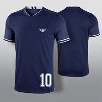 Camiseta de Malla 2026 Nueva Personalizada con el Número del Equipo Camiseta de Entrenamiento de Fútbol Transpirable y Ligera con Cuello en V, Impresión de Nombre OEM, 100% Poliéster