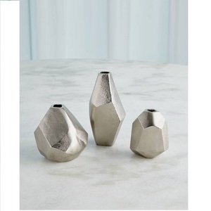 ที่ดีที่สุดสำหรับการตกแต่งบ้านที่ออกแบบเองทำด้วยมือที่ดีที่สุดตกแต่งในร่มและทำด้วยมือแจกันพืชดอกสีทองและแจกันดอกไม้ - Product Image 3