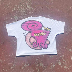 Ropa transpirable de verano a granel de manga corta 100% algodón camisetas para hombre pantalla personalizada impresa Boxy Fit Camisetas Básicas de cuello redondo - Product Image 6