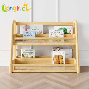 Estantería de Madera para Niños, 2 Niveles, Estilo Montessori, Multifuncional, Moderna, para Guardar Juguetes, para Niños Pequeños, Cuarto de Juegos - Product Image 3