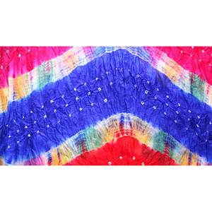 Bufanda de algodón hecha a mano con efecto tie-dye, larga, estilo bohemio, para mujer, diseño con letras dibujadas a mano, para el cuello o la cabeza - Product Image 5