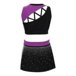 2026 New Design Wholesale Durable Cheerleading Uniform with Pleated <b>Skirt</b> 100% Polyester Custom Colors & Logos Custom Sizes - Product Image 6