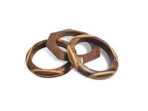 Wood Jewelry Round Shape Wooden <b>Bangles</b> Parties Wedding Use Handmade Design Wood <b>Bangle</b> for Good Sale - Product Image 5