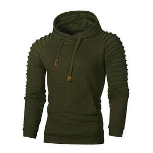 Sudadera con Capucha de Forro Polar Cálido para Hombre, Tejido Jacquard Premium de Poliéster/Algodón, Cierre de Cremallera, Transpirable, Ecológica, 240g, Otoño Invierno - Product Image 4