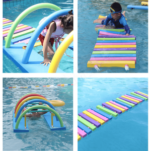 Planches de flottaison d'entraînement colorées flottantes pour piscine, ponts d'apprentissage, jouets de parc aquatique, kickboard, bouée de traction - Product Image 6