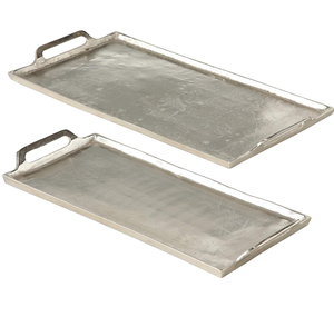 Bandeja de metal de aluminio para servir, bandeja de mesa de diseño para servir alimentos y venta al por mayor, muchas bandejas decorativas de metal con nuevos diseños - Product Image 2