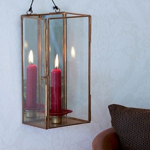 Lanterne bougie plaquée or rose faite à la main finition de haute qualité pour intérieur extérieur ferme noël jardin décor décoration de la maison - Product Image 4