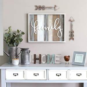 <b>Wooden</b> Arrow Wall 2 Pack Rustic Home Decor Farmhouse Arrow <b>Sign</b> Wall Decor for Home Gallery Wall Living Room Entryway - Product Image 2