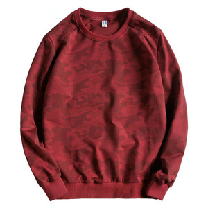 Jersey de invierno de ajuste Regular de algodón pesado para hombre, sudadera con logotipo personalizado impreso, forro polar sólido, cuello redondo bordado, secado rápido - Product Image 1