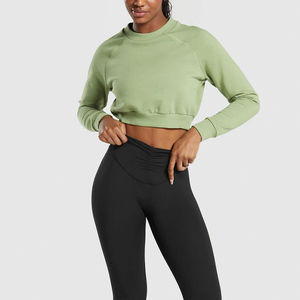 Sudadera con Capucha Corta de Invierno Personalizada para Mujer, 100% Algodón, Ecológica, de Secado Rápido, Moderna, para Fitness y Ropa Urbana, Ajustada - Product Image 4