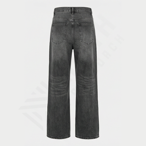 กางเกงยีนส์เดนิมทรงตรงขากว้างสไตล์วินเทจสีน้ำเงินแบบทำเก่าสำหรับผู้ชาย รุ่นใหม่ประจำปี 2025 เหมาะสำหรับฤดูใบไม้ร่วง ฤดูหนาว และฤดูร้อน - Product Image 2