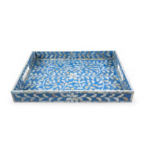 Plateau rectangulaire de luxe en nacre pour cadeaux, plateau de service naturel fait à la main, plateau en coquille, fabriqué directement au Vietnam - Product Image 4