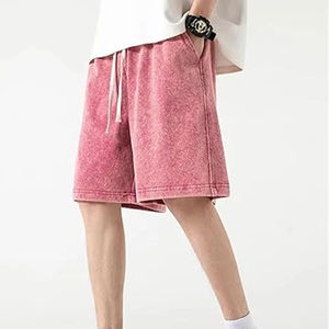 Conjunto de Shorts Vintage para Hombre, Lavado Ácido, Algodón, Ropa Urbana Informal, Gruesa, Moda de Verano, Logotipo Personalizado, Directo de Fábrica, al por Mayor - Product Image 6