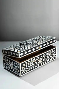 Cajas de joyería con incrustaciones de hueso hechas a mano Tradebyd Caja de regalo para ocasiones festivas especiales - Product Image 4