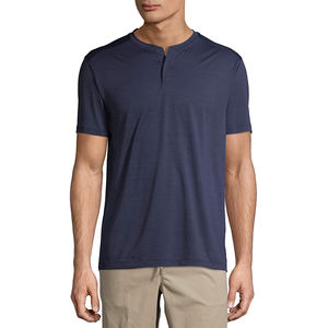 Nouvelle mode hommes 100% coton tricoté T-Shirt séchage rapide col rond solide longue longueur sérigraphie marque privée en gros - Product Image 1