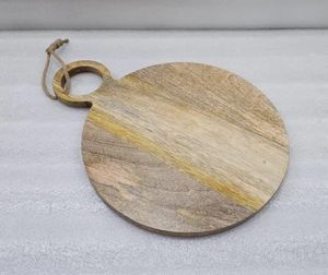 Tabla de cortar de mármol y madera de lujo Tabla de cortar de cocina con mango de mármol Pan Fruta Queso Charcutería Tablas de servir - Product Image 6