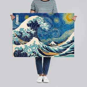 Modern Style Starry Wave <b>Poster</b> Made of High Quality Paper for Wall Decor - Product Image 4