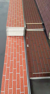 Revêtement mural extérieur en panneaux sandwich PU sculptés en métal à texture de pierre, <span class=keywords><strong>isolation</strong></span> <span class=keywords><strong>thermique</strong></span> pour immeubles commerciaux et bureaux - Product Image 4