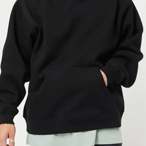 Best-selling OEM ODM high quality custom <b>black</b> french terry kangaroo pocket heavyweight pullover cotton vintage hoodies for men - Product Image 6