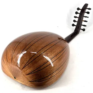 Oud arabe professionnel à 11 cordes et 6 registres, tout en acajou - Lutte orientale fabriquée à la main - Product Image 4