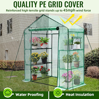 Serre portable pour plantes de jardin, balcon et terrasse, porte enroulable, couverture en PE imperméable, plusieurs tailles et couleurs