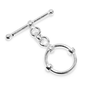 Fermoir Bali 17X26mm à bascule en cuivre oxydé plaqué argent sterling plaqué or 18 carats B576 - Product Image 4