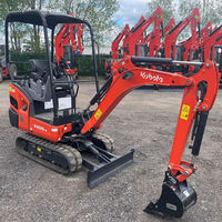 Excavadora de ruedas 4WD KUBOTA U17-3A KX163-5 U27-4 KX057-4 KX040-4, minicargadora retroexcavadora de orugas de goma K008-5