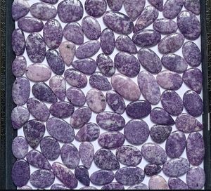 Increíble calidad Natural jaspe lepidolita cabujón mezcla suelta forma piedra curativa joyería precio a granel calidad piedra Natural - Product Image 1