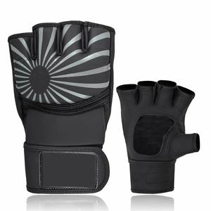 Guantes MMA Gants de sparring Gants demi-doigts en cuir Gants de boxe Mma Training - Product Image 1