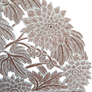 Hand Carved Half Moon <b>Headboard</b> Sunflower White Wash Adjustable Height Lighted MDF Bed <b>Headboard</b> Home Furniture Boho Home Decor - Product Image 4