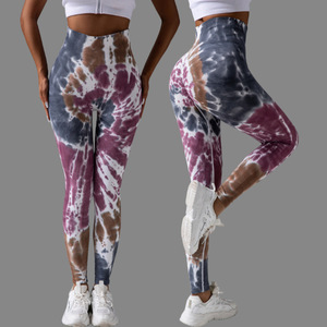 2025 Fashionable Sublimation Design Workout Legging for Women Printed Elastic Waist Athleisure Gym Yoga Leggings Pants - Product Image 1