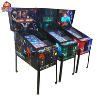 Borne d'arcade de flipper virtuel vintage 4K 49 pouces avec flipper automatique et lanceur, jeux à monnayeur à vendre