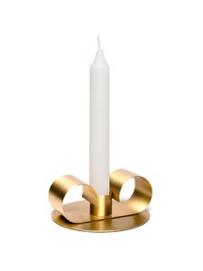 Porte-bougie en métal massif, or blanc, design classique, résistant à la chaleur, écologique, décoration de table de haute qualité pour mariage et fête - Product Image 2