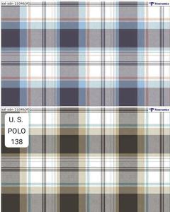 ผ้าเชิ้ตผ้าฝ้ายแท้ย้อมเส้นด้ายลายตารางหมากรุก ยี่ห้อ US POLO สำหรับตัดเย็บชุดเด็กชายและเด็กหญิงในงานแต่งงาน - Product Image 4