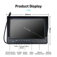 Sistema de Cámara de Tablero AHD de 4 Canales para Camión - Monitor de Visión Trasera para Automóvil con Cámaras Impermeables de 720P, Asistencia de Reversa y Grabador de Video para Vehículo DVR