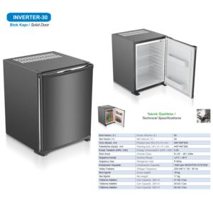 Minibar de Lujo para Habitaciones de Hotel, Refrigerador con Compresor Inverter, Funcionamiento Silencioso, Enfriamiento Eficiente Energéticamente, Rango de Temperatura de 2-8 °C, Mabelia - Product Image 3