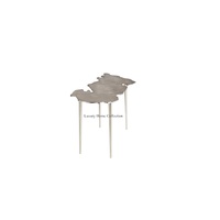 Table centrale décorative en bois et en métal au design luxueux Table basse fantaisie faite à la main de forme ronde grande taille à bas prix