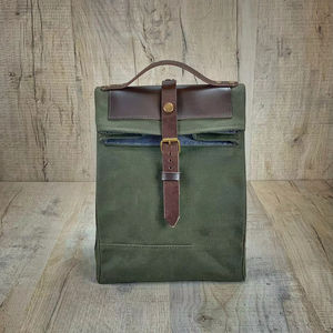 กระเป๋าเก็บความเย็นอเนกประสงค์ คุณภาพสูง ทำจากหนังและผ้าแคนวาส พกพาสะดวก ดีไซน์ทันสมัย เหมาะสำหรับเด็ก สำนักงาน และการเดินทาง รุ่น CLB-0031 - Product Image 1