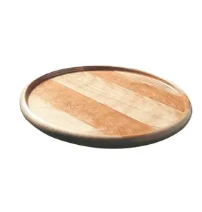 再生木材懒惰苏珊餐桌更容易提供咖啡或茶古董木材懒惰苏珊工厂价格
