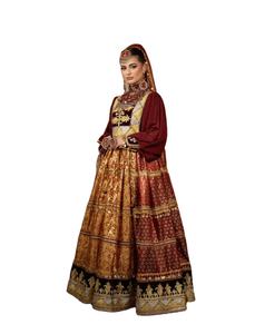 Vestido Tradicional Afgano Kuchi al por Mayor, Hecho a Mano con Bordado, Espejos, Monedas y Diseño Tribal para Mujer, OEM - Product Image 1