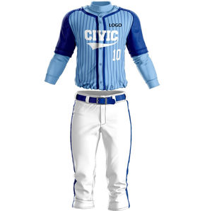 Maillot et pantalon de baseball et de softball à impression personnalisée à la mode fabriqués en usine prix bon marché ensemble d'uniformes de nouvelle arrivée - Product Image 6