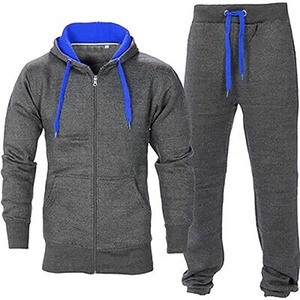 Survêtement grande taille 100% coton de haute qualité pour hommes, deux pièces écologiques, à capuche avec logo personnalisable, confortable pour l'hiver - Product Image 4