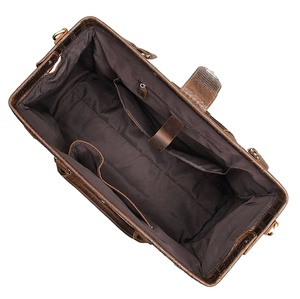 Elegant Design Cowhide Leather Duffle Bag with Spacious Interior Sturdy Handles for Sophisticated Travel Experience Duffel Bags - Product Image 3