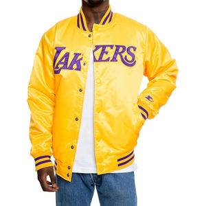 Veste de mode pour homme avec logo personnalisé, dernier design, bomber en satin avec patchwork brodé, techniques décontractées, coque en toile pour l'hiver - Product Image 1