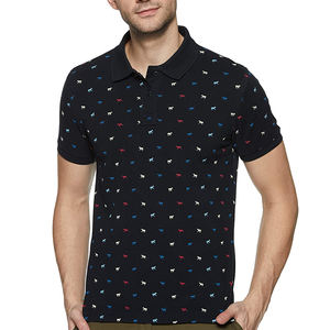 Haute qualité 100% coton hommes à manches courtes pour T-shirts polo conception personnalisée Logo impression en gros OEM tissu chemises pour Golf f - Product Image 2