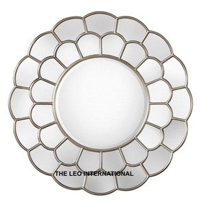 Espejo de Pared Moderno de Forma Redonda con Acabado Negro, Estilo Elegante, Hecho a Mano en India, Decoración de Hogar de Lujo - Product Image 6